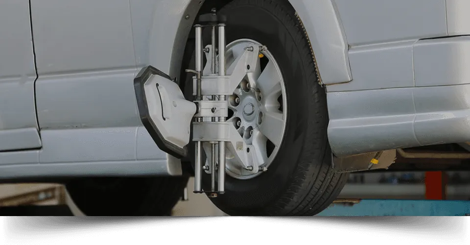 Free wheel alignment checks