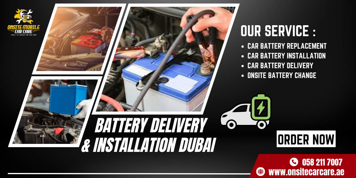 Battery Delivery and Installation Dubai
